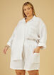 Chill Out Embroidered Gauze Shirt, White image number 3