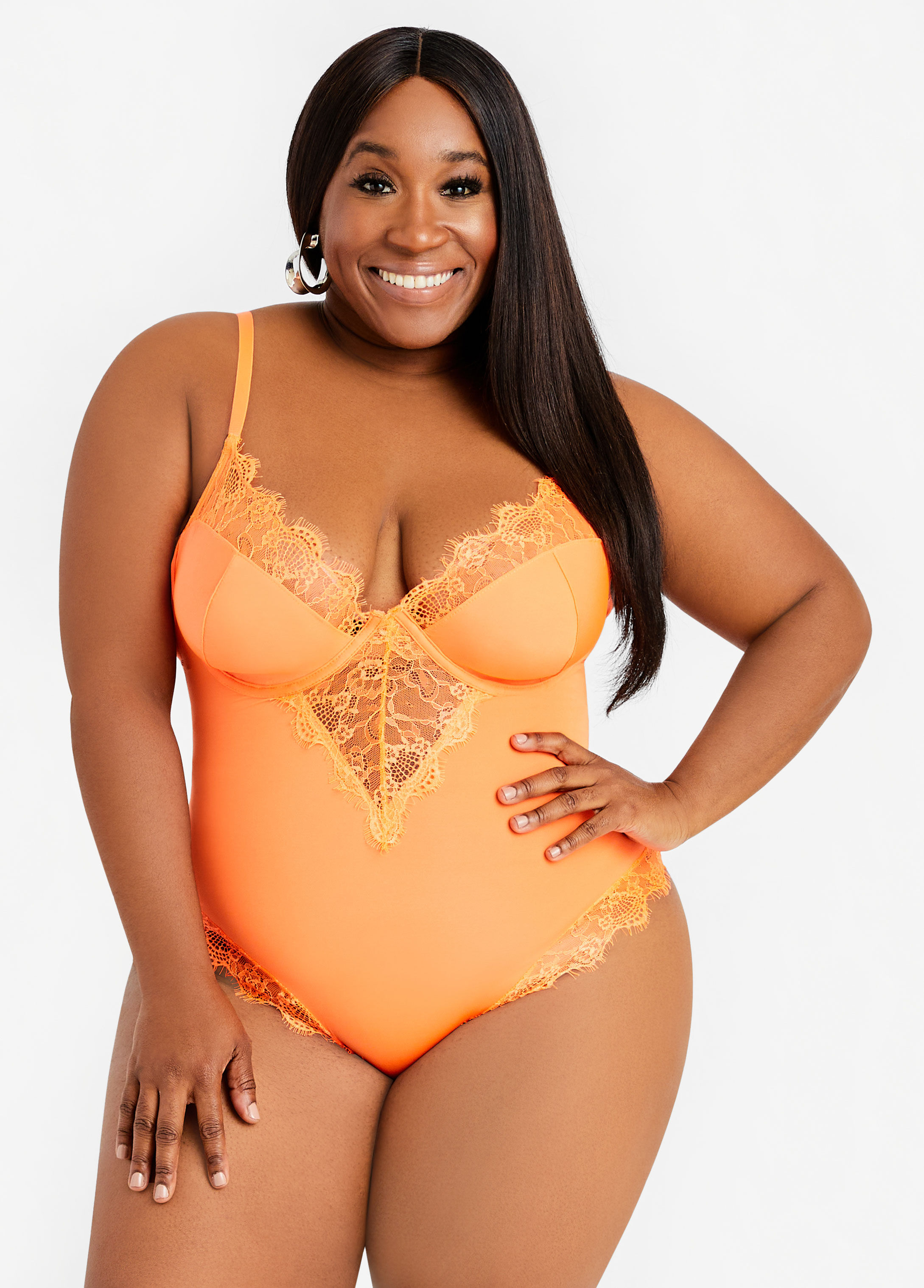 plus size bodysuit with underwire