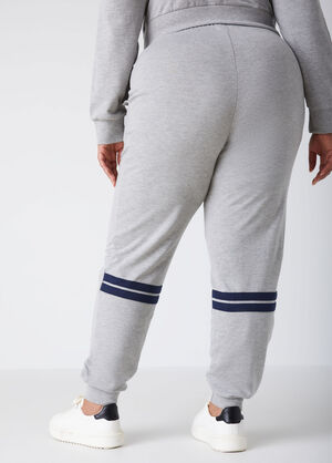 Striped Terry Joggers, Heather Grey image number 1