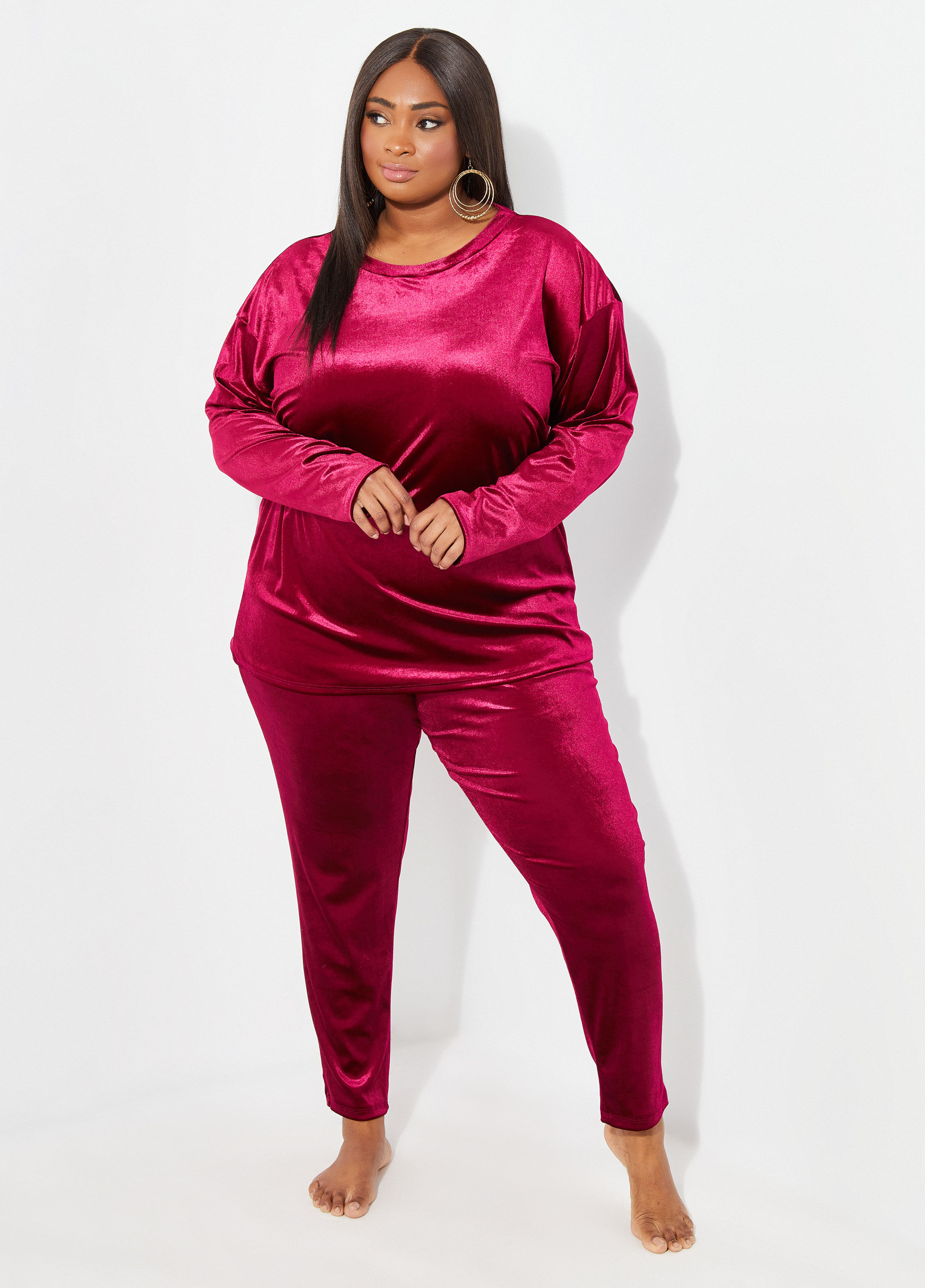 Plus size wine pajamas hot sale