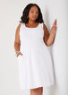 Jersey A Line Tank Dress, White image number 0