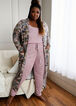 Cozy Lounge Camo Open Front Duster, Pink image number 3