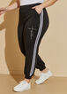 Faith Striped Joggers, Black image number 3