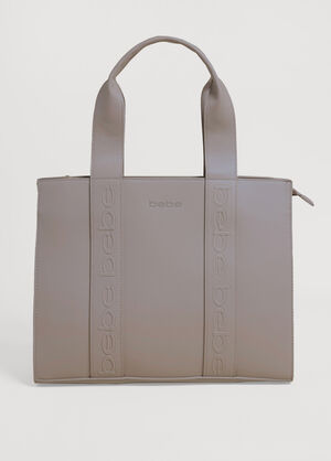 Bebe Hana Faux Leather Tote, Camel Taupe image number 0