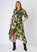 Camo Print Hi Low Shirtdress, Multi image number 2