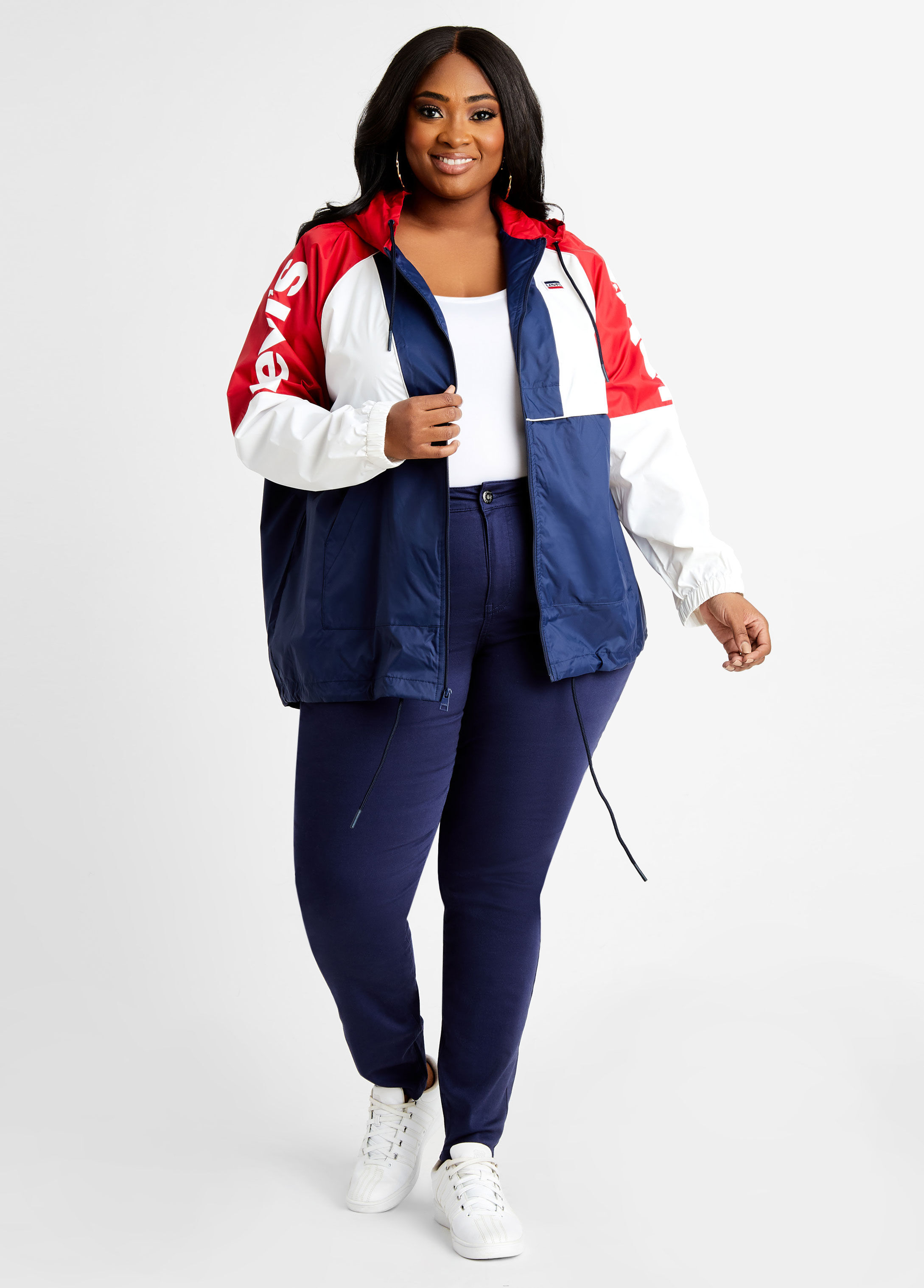 Plus size 2025 windbreaker pullover