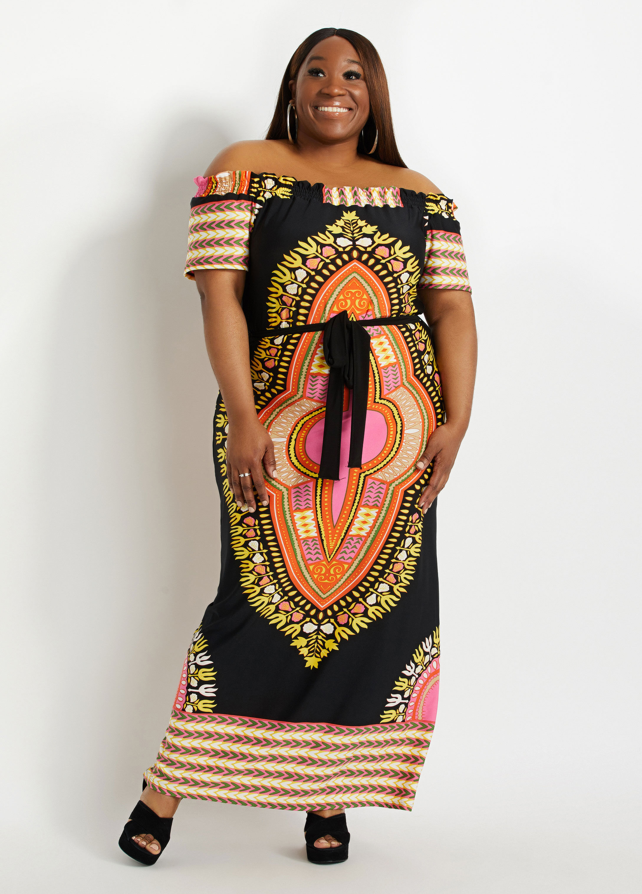 Ashley stewart 2025 dashiki dress