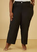 Pleated Straight Leg Pants, Black image number 2