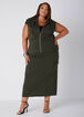 French Terry Maxi Cargo Skirt, Deep Depths image number 4