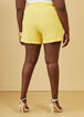 Belted Pleated Shorts, Yellow image number 1