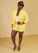 Belted Pleated Shorts, Yellow image number 0