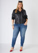 Faux Pearl Skinny Jeans, Dk Rinse image number 2