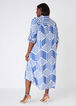 Printed Midaxi Shirtdress, POWDER BLUE image number 1