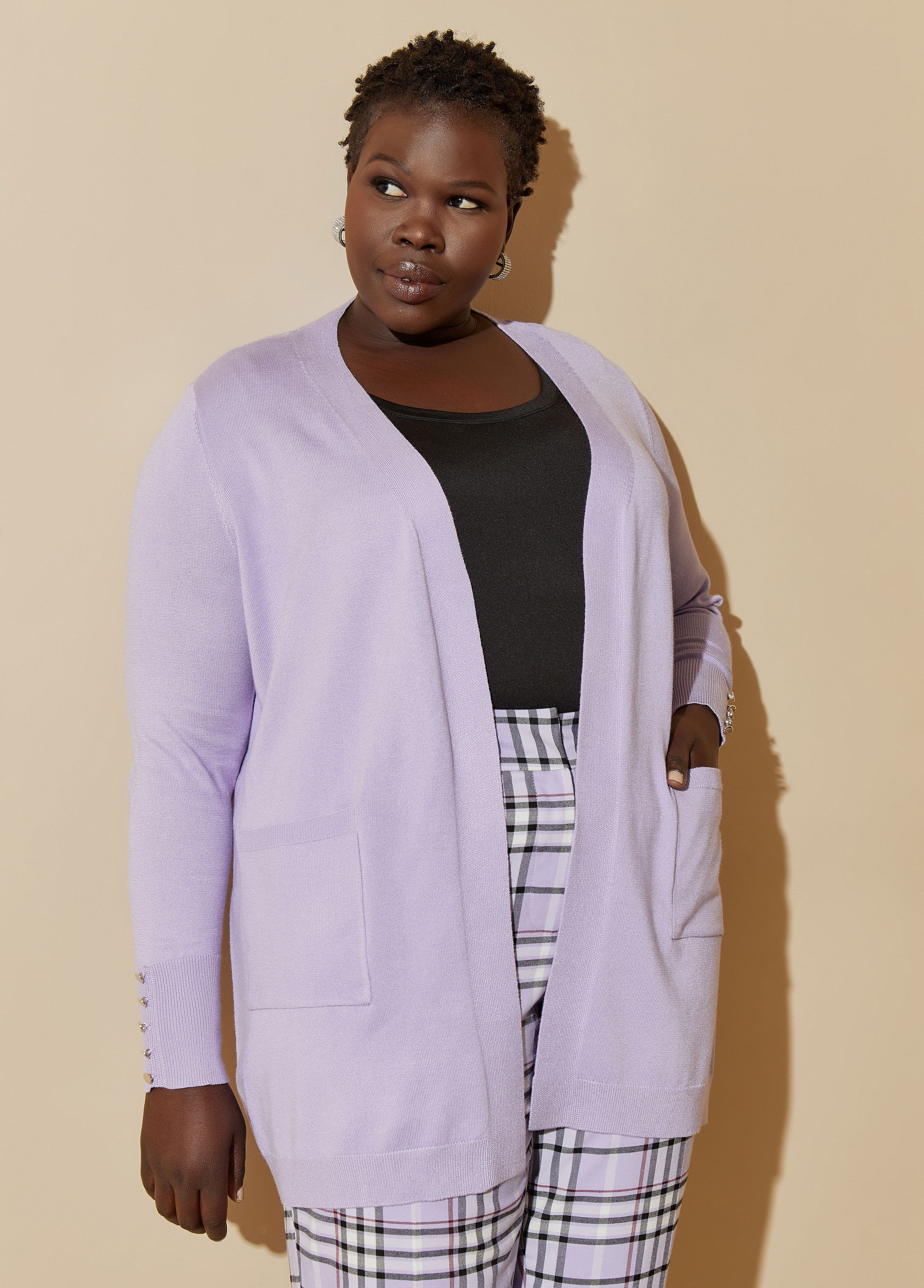 Plus Size Long Knit Cardigan Plus Size Layer Plus Size Sweater