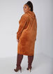 Hooded Lurex™ Trimmed Velour Dress, Caramel Cafe image number 1