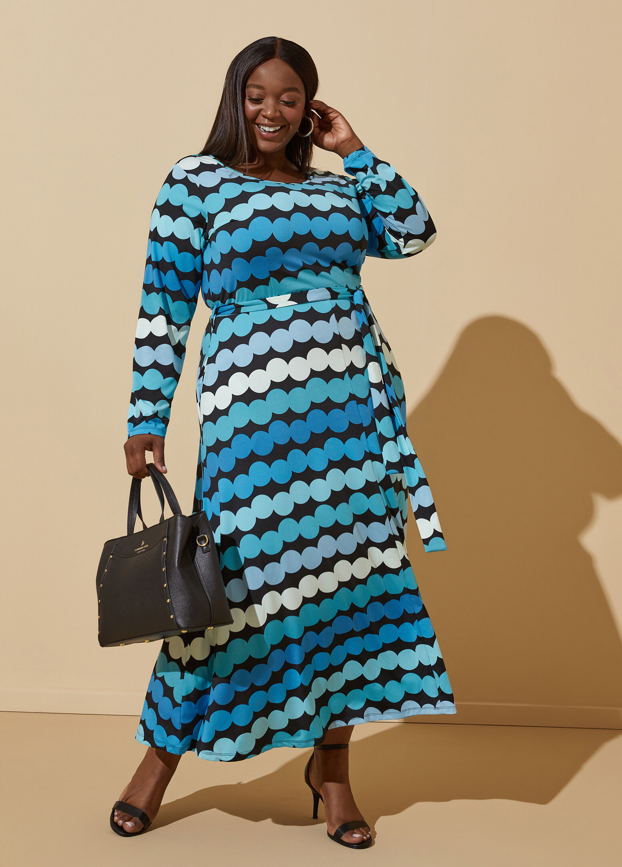 Blue Plus Size Church Dresses