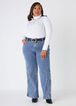 Studded Wide Leg Jeans, Lt Sky Blue image number 3