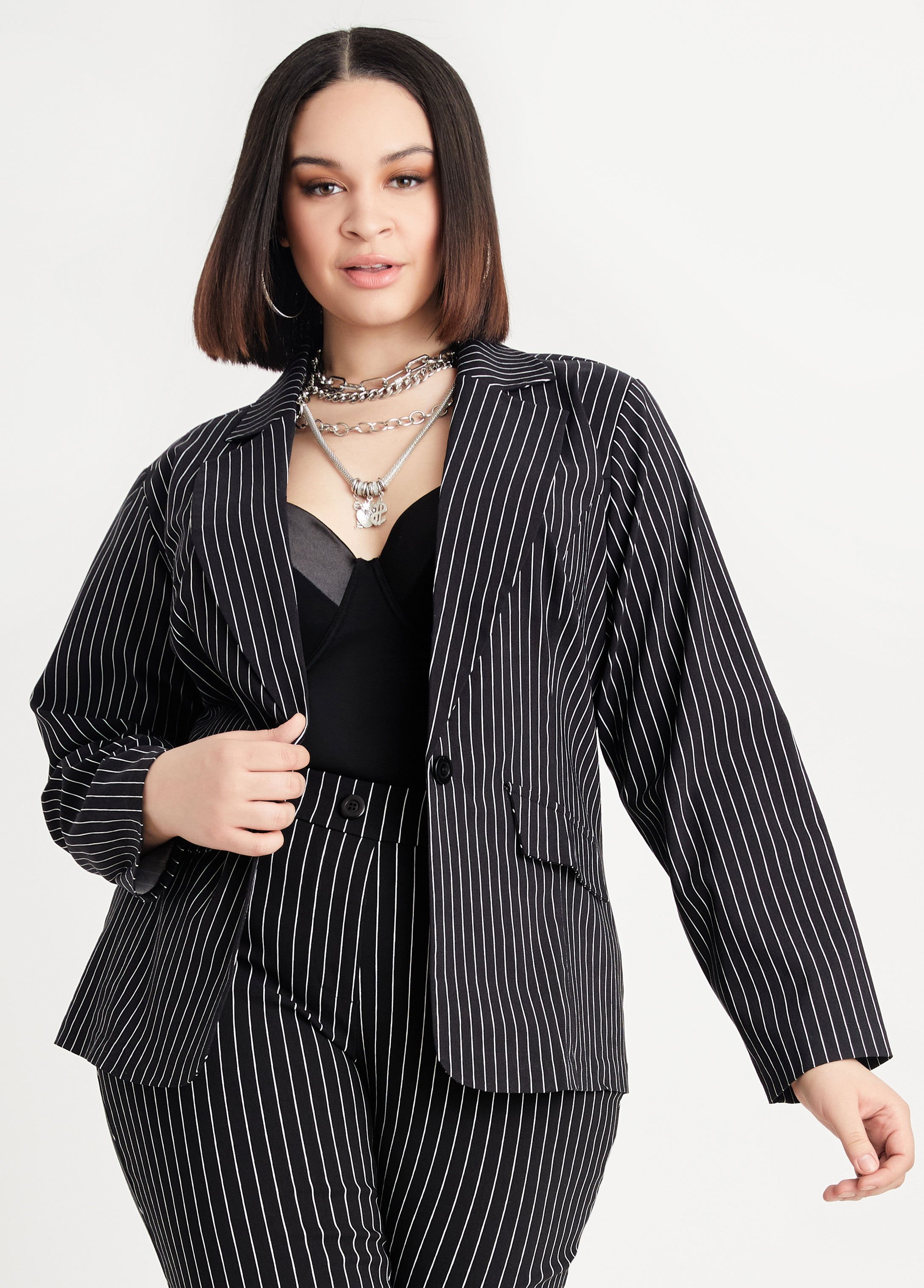 ashley stewart plus size pants suits