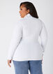 Pullover Turtleneck Sweater, White image number 1