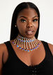 Diamond Fringe Choker Necklace, Sodalite image number 0