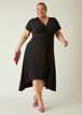 Belted Hi Low Midi Dress, Black image number 3