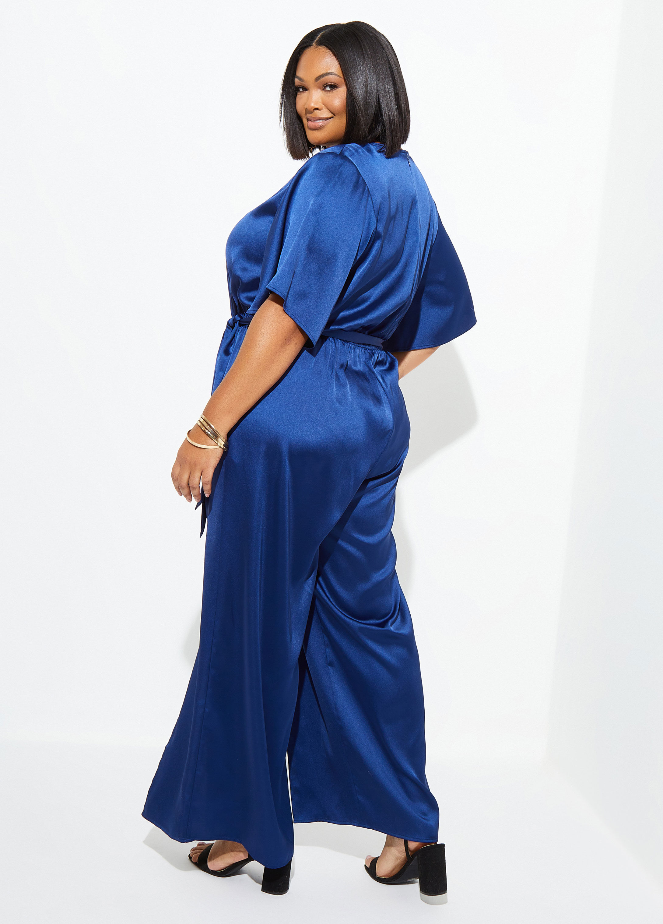 wide split leg jumpsuit