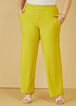 Textured Straight Leg Pants, Green image number 2