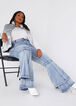 Tiered Bell Bottom Jeans, Medium Blue image number 3