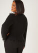 Distressed Cutout Crystal Sweater, Black image number 1