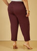 Cuffed Stretch Cotton Capris, Fig image number 1