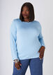 Basic Long Sleeved Jersey Tee, POWDER BLUE image number 0