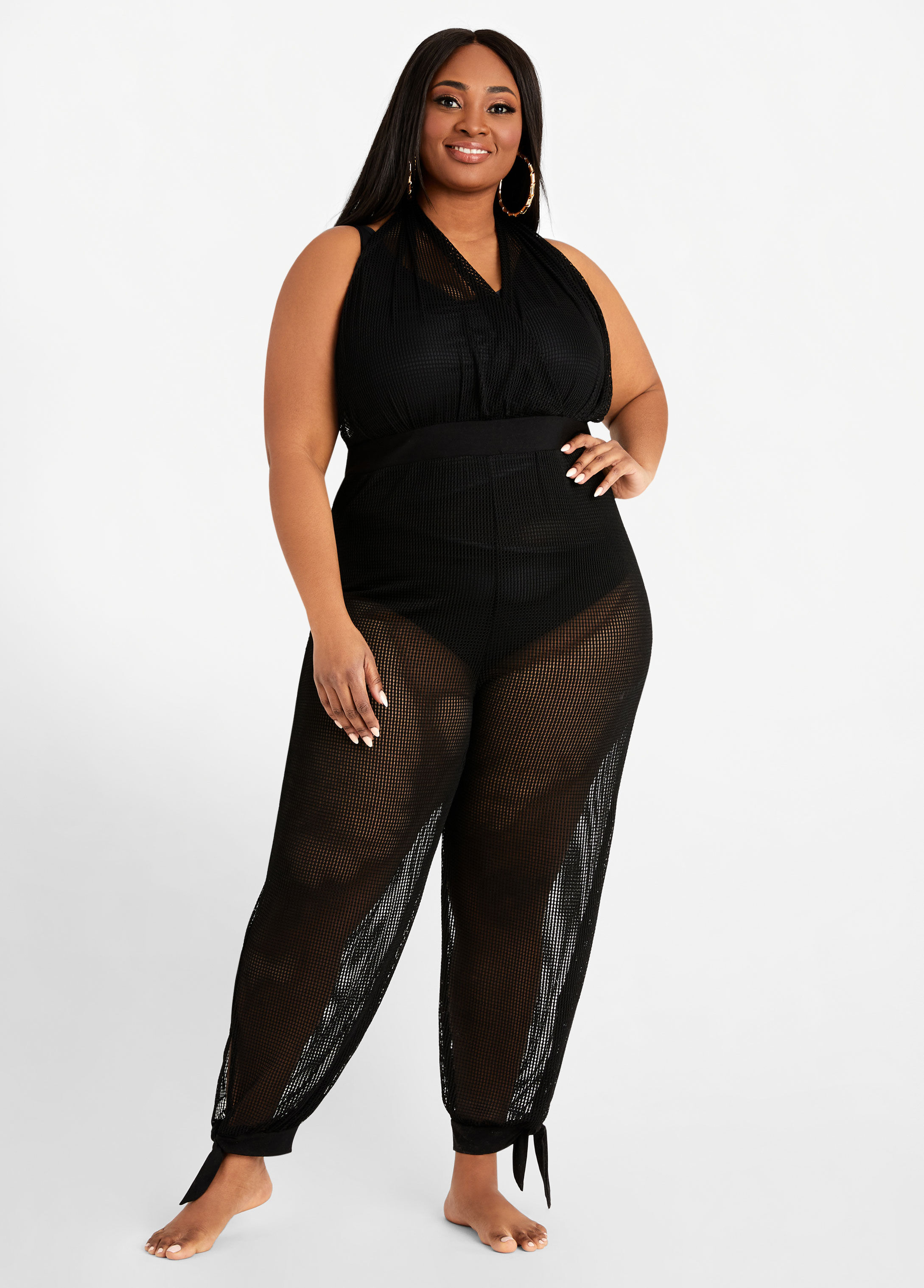 plus size jumpsuit cover up