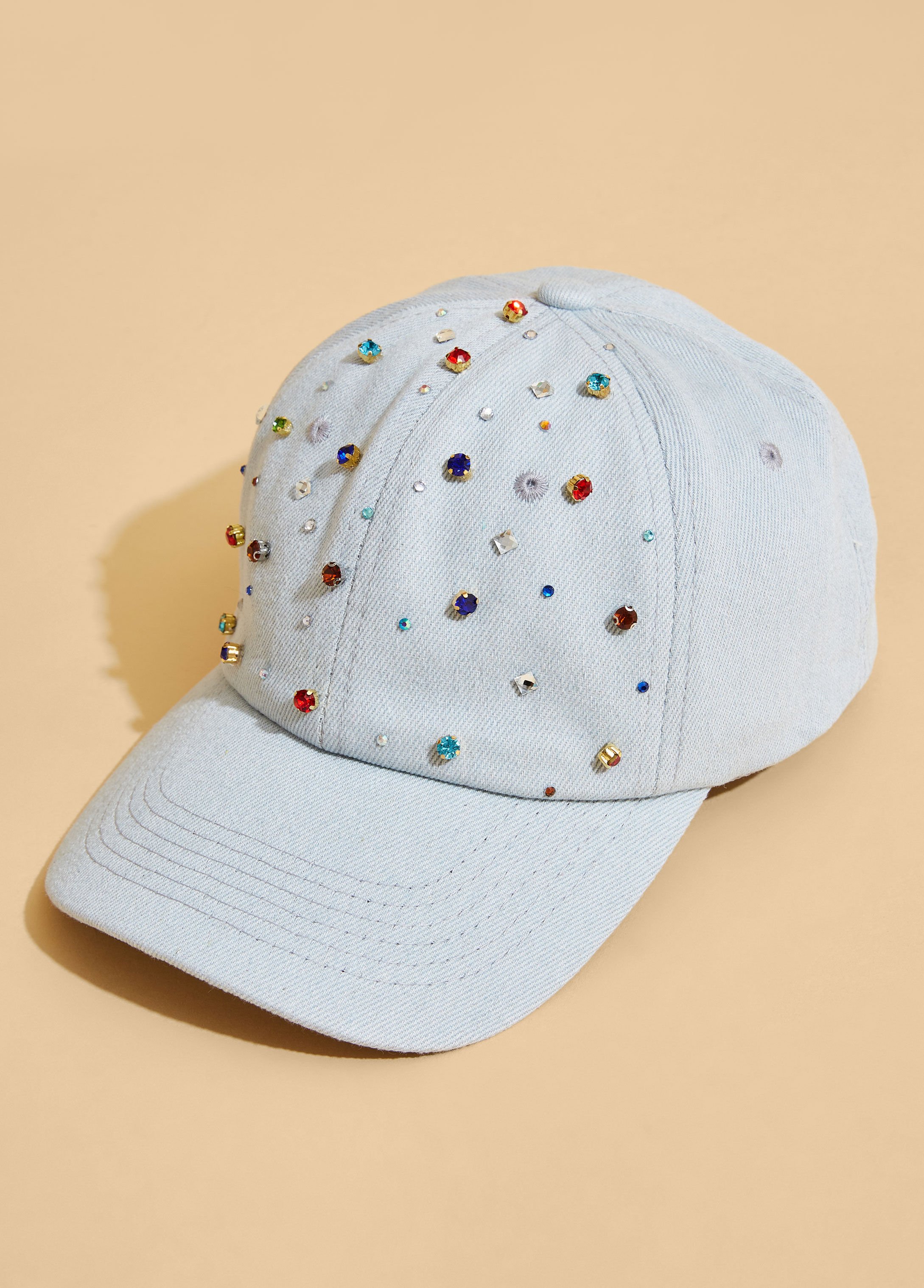 Crystal Denim Baseball Hat