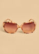 Tortoiseshell Round Sunglasses, TORT image number 1