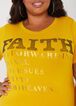 Forwarding Faith Embellished Tee, Nugget Gold image number 2