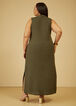 Embroidered Linen Blend Maxi Dress, Deep Depths image number 1