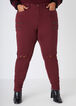 Distressed Zip Detailed Jeggings, Tawny Port image number 0