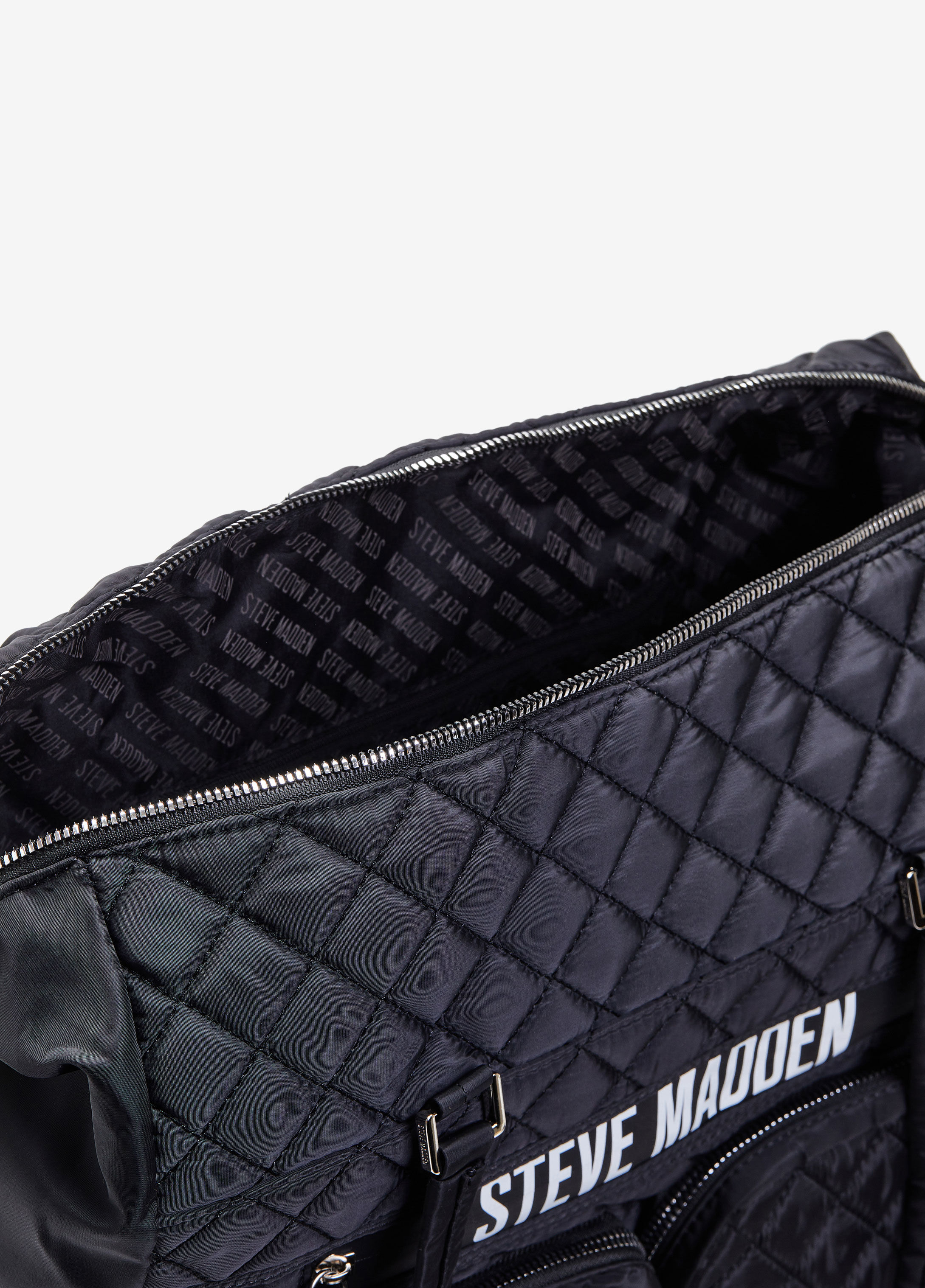 Trendy Steve Madden BNicky Quilted Tote Bag Chic Overnight Bag
