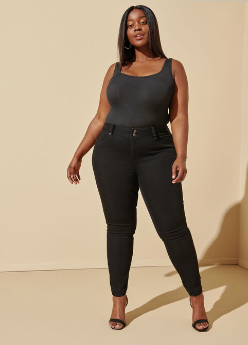 Plus Size Fearless Skinny Jeans High Rise Stretchy Shaping Skinny