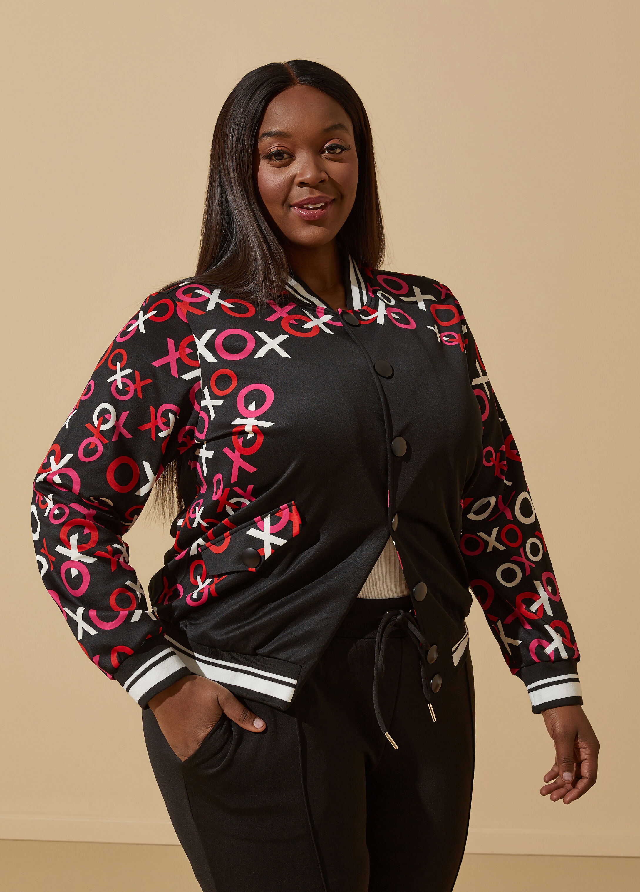 Plus size 2025 athletic jacket