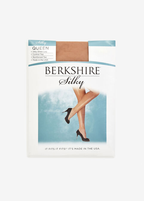 Plus Size Pantyhose - Berkshire Queen Silky Control Top Pantyhose