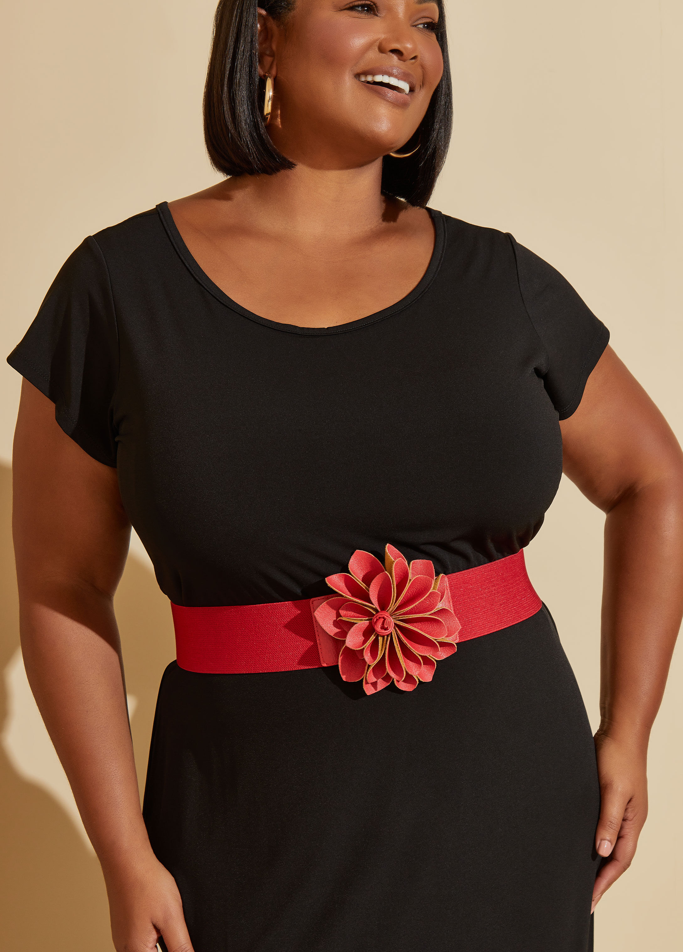 Plus size outlet red belt