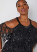 Embellished Cold Shoulder Dress, Black image number 3