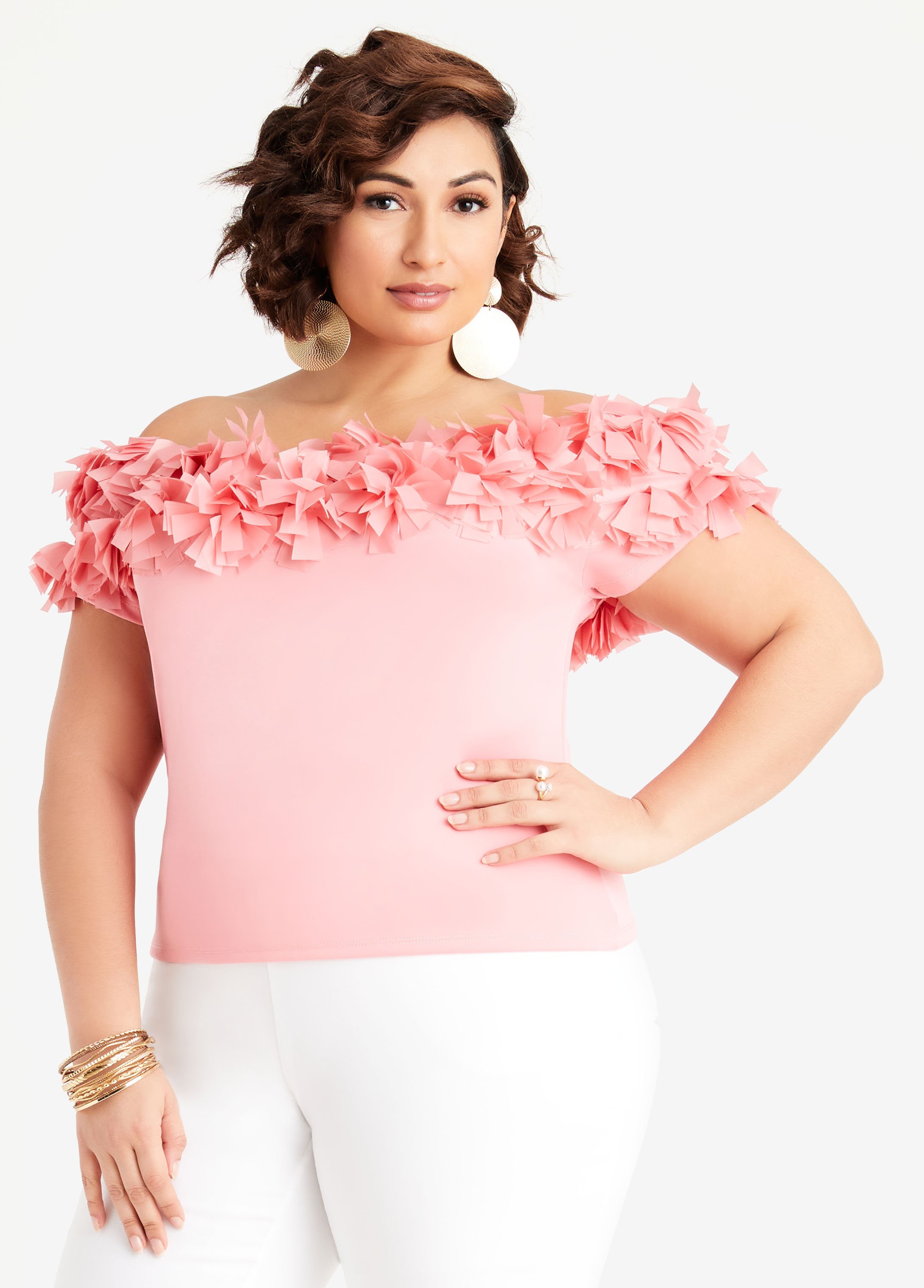 Cute off the online shoulder tops plus size