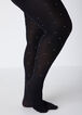 Studded Opaque Footed Tights, Black image number 0