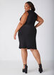 Faux Pearl Bodycon Dress, Black image number 1