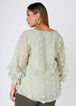 Pompom Gauze Blouse, SWAMP image number 1