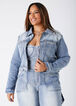 Cropped Denim Jacket, Blue image number 0