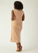 Printed Faux Wrap Midaxi Dress, Caramel Cafe image number 1