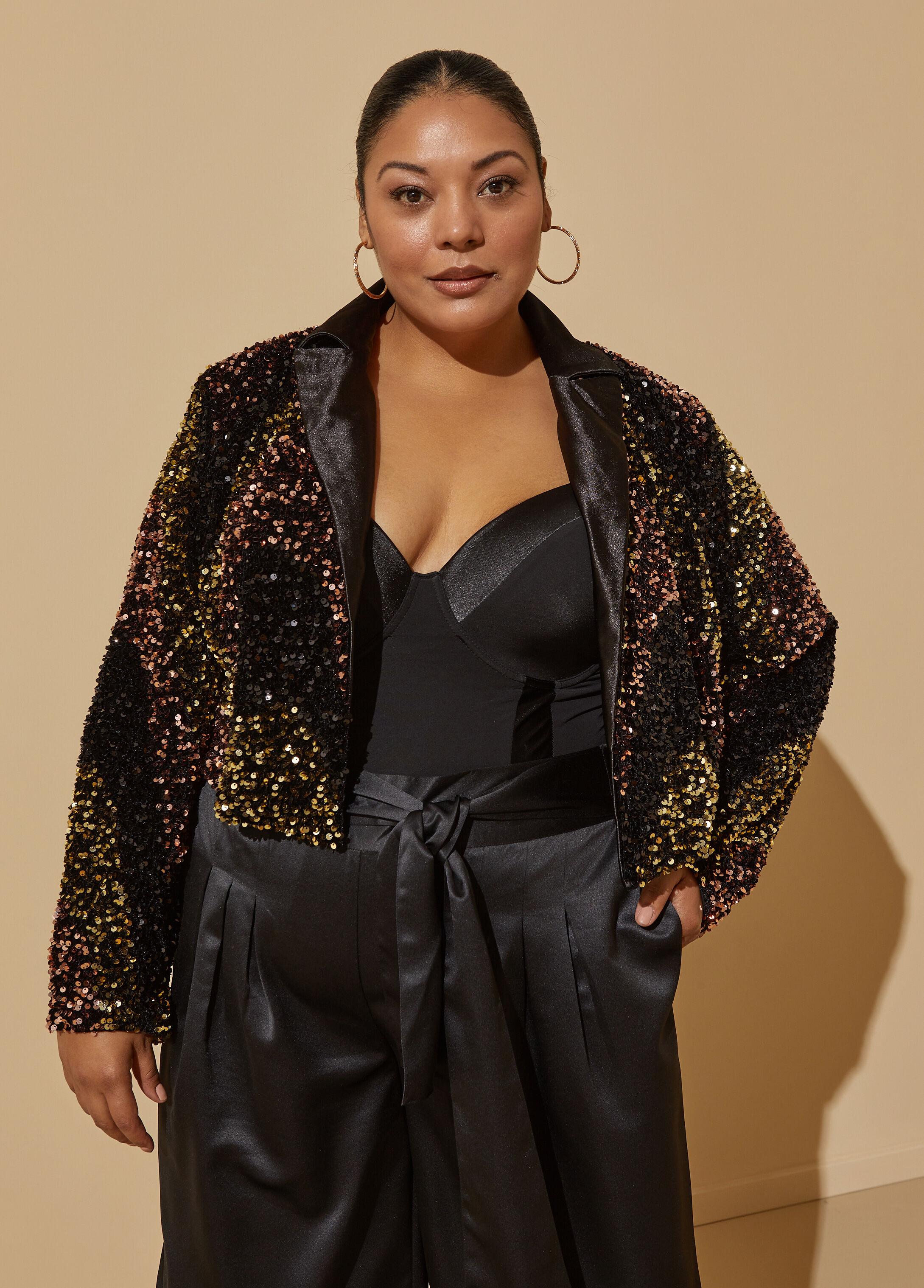 Plus size hot sale velvet shrug